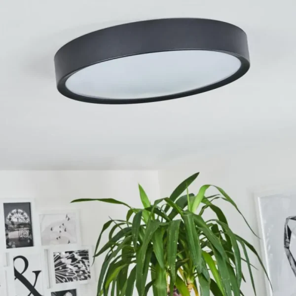 hofstein Plafonnier Nexo LED Noir, 1 lumière* Lampes Modernes