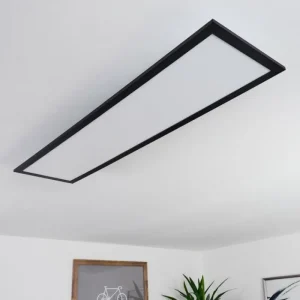 hofstein Plafonnier Nexo LED Noir, 1 lumière, Télécommandes* Lampes Modernes
