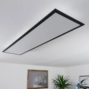 hofstein Plafonnier Nexo LED Noir, 1 lumière, Télécommandes* Lampes Modernes