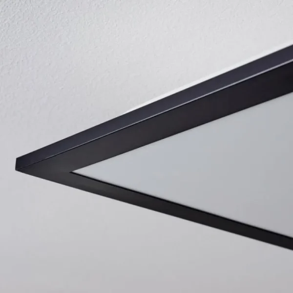 hofstein Plafonnier Nexo LED Noir, 1 lumière, Télécommandes* Lampes Modernes