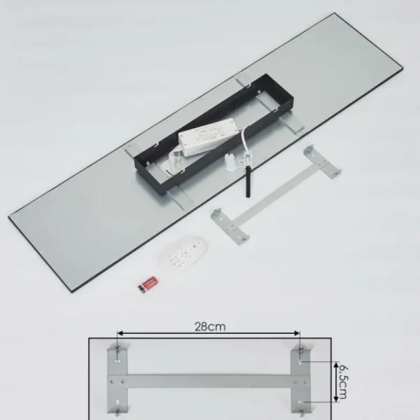 hofstein Plafonnier Nexo LED Noir, 1 lumière, Télécommandes* Lampes Modernes