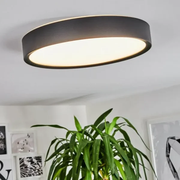 hofstein Plafonnier Nexo LED Noir, 1 lumière* Lampes Modernes