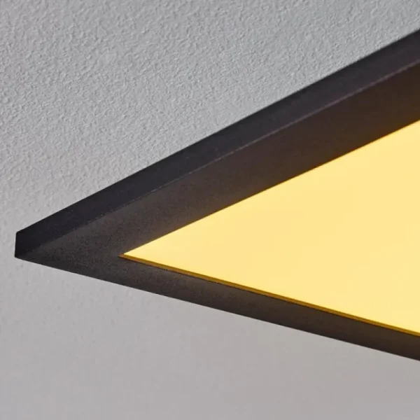 hofstein Plafonnier Nexo LED Noir, 1 lumière, Télécommandes* Lampes Modernes