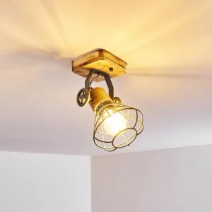 hofstein Plafonnier Nifun Brun, Gris, 1 lumière* Lampes Modernes