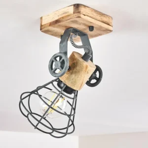 hofstein Plafonnier Nifun Brun, Gris, 1 lumière* Lampes Modernes