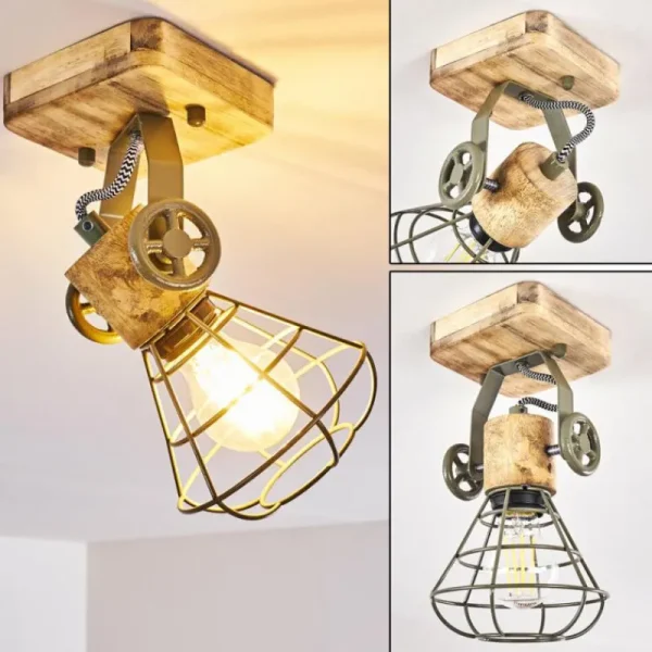 hofstein Plafonnier Nifun Brun, Vert, 1 lumière* Lampes Modernes