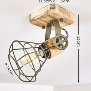 hofstein Plafonnier Nifun Brun, Vert, 1 lumière* Lampes Modernes