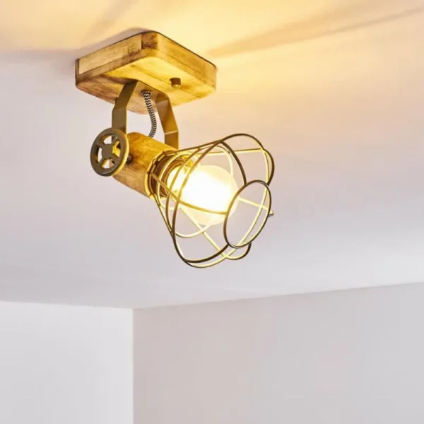 hofstein Plafonnier Nifun Brun, Vert, 1 lumière* Lampes Modernes