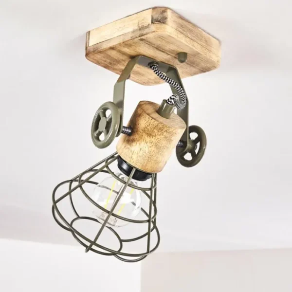 hofstein Plafonnier Nifun Brun, Vert, 1 lumière* Lampes Modernes