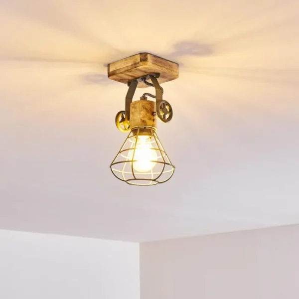 hofstein Plafonnier Nifun Brun, Vert, 1 lumière* Lampes Modernes