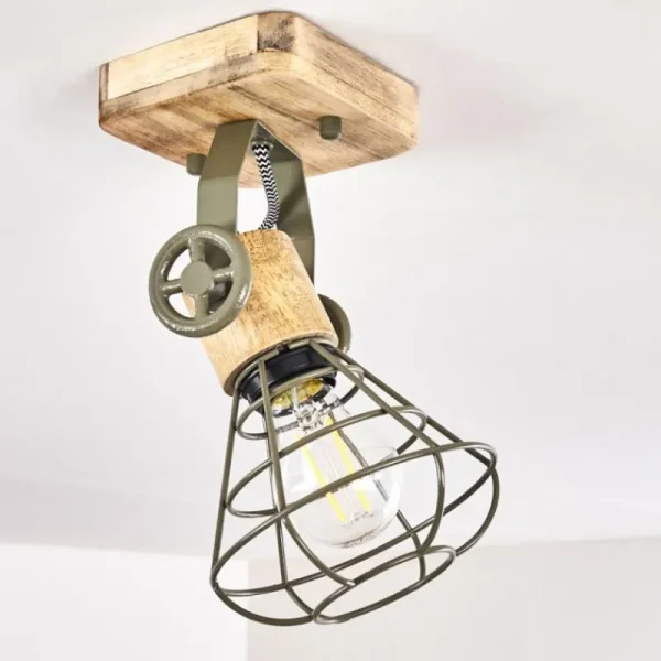 hofstein Plafonnier Nifun Brun, Vert, 1 lumière* Lampes Modernes