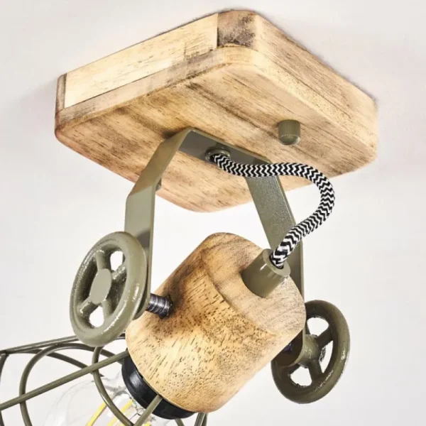 hofstein Plafonnier Nifun Brun, Vert, 1 lumière* Lampes Modernes