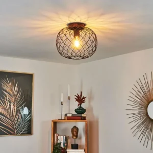 hofstein Plafonnier Nordslesvig Bronze, Noir, 1 lumière* Lampes Modernes