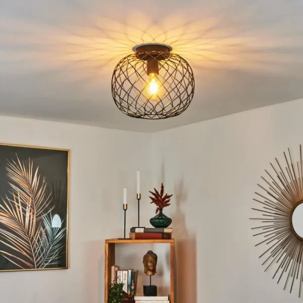 hofstein Plafonnier Nordslesvig Noir, 1 lumière* Lampes Modernes
