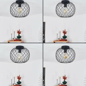 hofstein Plafonnier Nordslesvig Noir, 1 lumière* Lampes Modernes