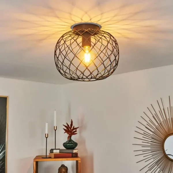 hofstein Plafonnier Nordslesvig Noir, 1 lumière* Lampes Modernes