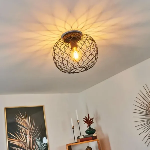 hofstein Plafonnier Nordslesvig Noir, 1 lumière* Lampes Modernes