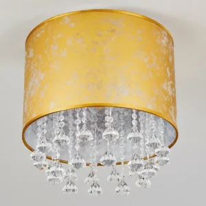 hofstein Plafonnier Norrfors Argenté, Transparent, 1 lumière* Lampes En Verre
