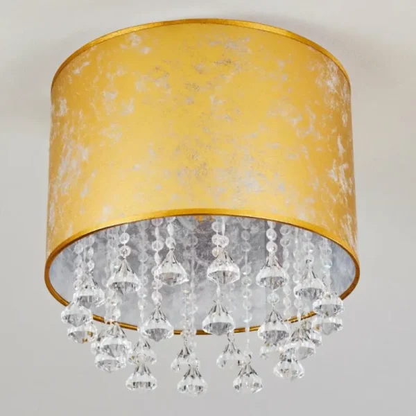 hofstein Plafonnier Norrfors Argenté, Transparent, 1 lumière* Lampes En Verre