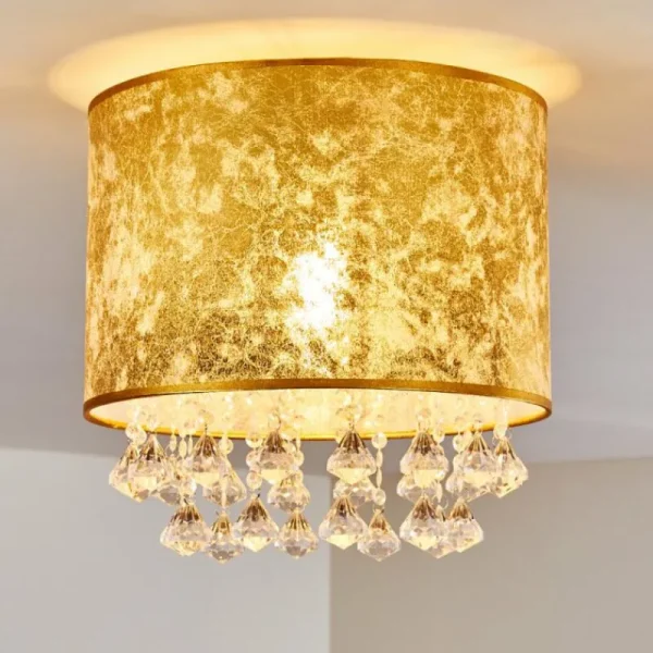 hofstein Plafonnier Norrfors Argenté, Transparent, 1 lumière* Lampes En Verre