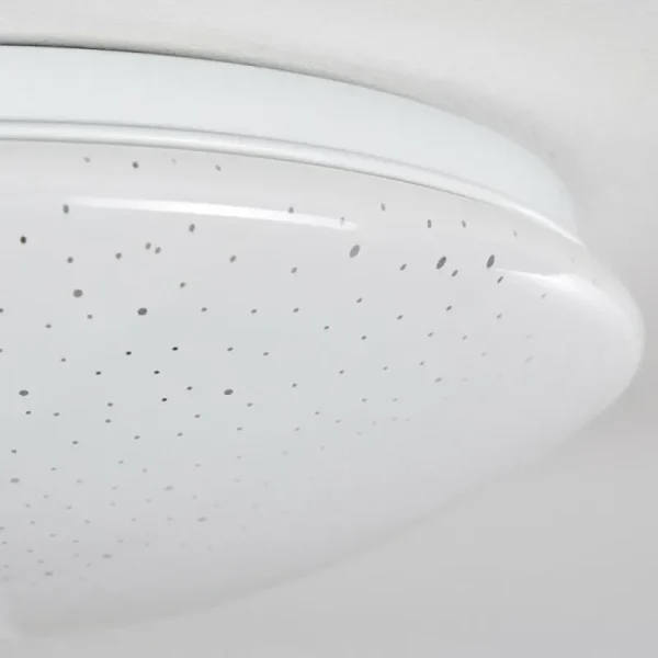 hofstein Plafonnier Norton Star LED Blanc, 1 lumière, Télécommandes, Changeur de couleurs* Lampes Modernes