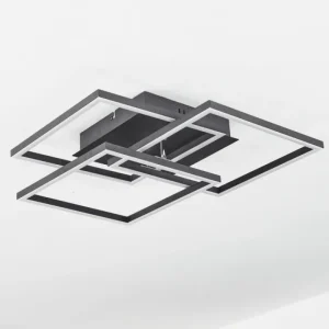 hofstein Plafonnier Oberegg LED Blanc, 1 lumière, Télécommandes* Lampes Modernes