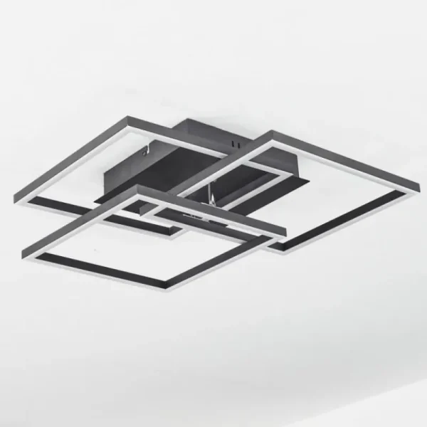 hofstein Plafonnier Oberegg LED Blanc, 1 lumière, Télécommandes* Lampes Modernes