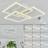 hofstein Plafonnier Oberegg LED Chrome, Blanc, 1 lumière, Télécommandes* Lampes Modernes