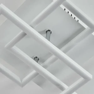 hofstein Plafonnier Oberegg LED Chrome, Blanc, 1 lumière, Télécommandes* Lampes Modernes