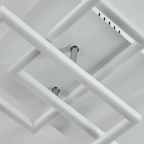 hofstein Plafonnier Oberegg LED Chrome, Blanc, 1 lumière, Télécommandes* Lampes Modernes