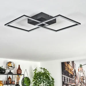 hofstein Plafonnier Obo LED Noir, 1 lumière* Lampes Modernes