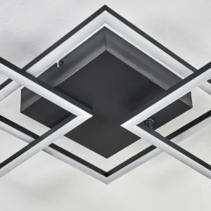 hofstein Plafonnier Obo LED Noir, 1 lumière* Lampes Modernes