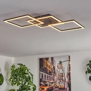 hofstein Plafonnier Obo LED Noir, 1 lumière* Lampes Modernes