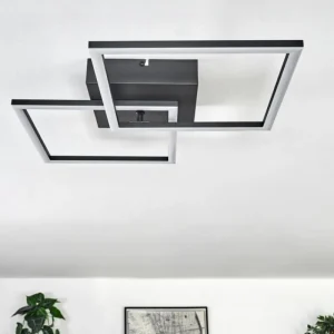 hofstein Plafonnier Obo LED Noir, 1 lumière* Lampes Modernes