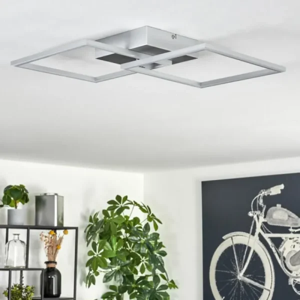 hofstein Plafonnier Obo LED Titane, 1 lumière* Lampes Modernes