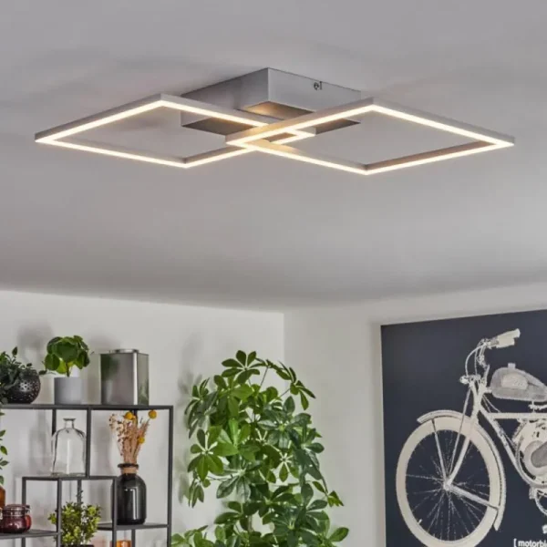 hofstein Plafonnier Obo LED Titane, 1 lumière* Lampes Modernes