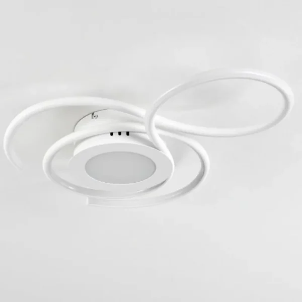 hofstein Plafonnier Olok LED Blanc, 1 lumière, Télécommandes* Lampes Modernes
