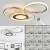 hofstein Plafonnier Olok LED Nickel mat, 1 lumière, Télécommandes* Lampes Modernes