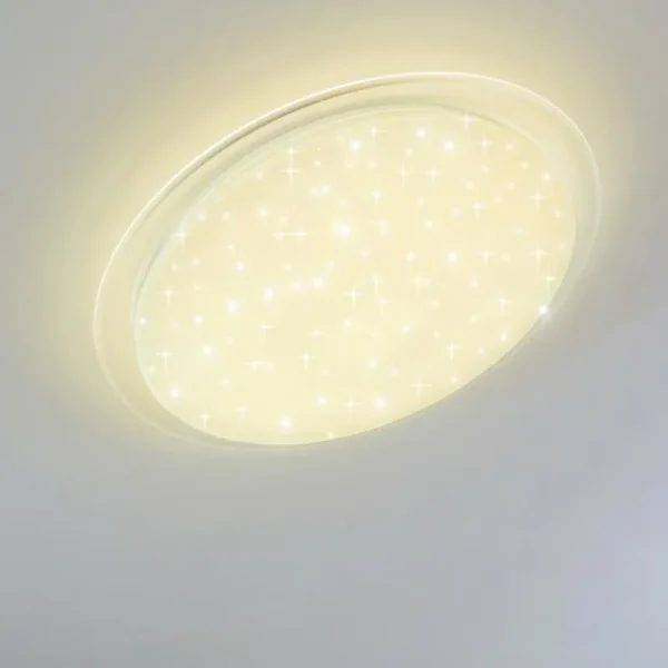 hofstein Plafonnier Oranki LED Blanc, 1 lumière, Télécommandes* Lampes Modernes