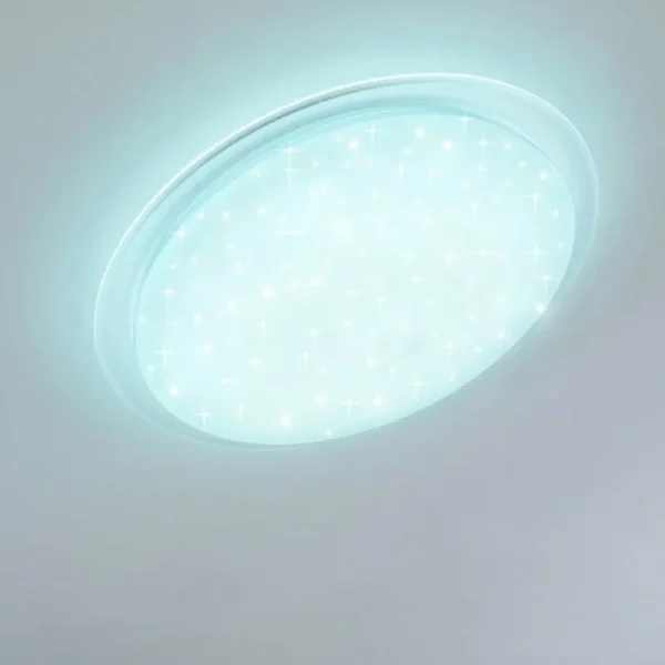 hofstein Plafonnier Oranki LED Blanc, 1 lumière, Télécommandes* Lampes Modernes