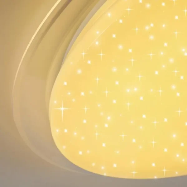 hofstein Plafonnier Oranki LED Blanc, 1 lumière, Télécommandes* Lampes Modernes