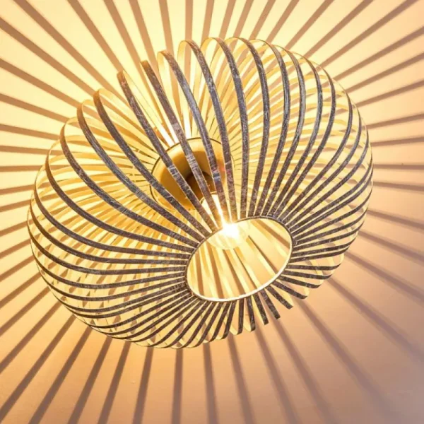 hofstein Plafonnier Oravi Gris, Argenté, 1 lumière* Lampes Modernes