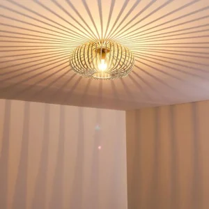 hofstein Plafonnier Oravi Gris, Argenté, 1 lumière* Lampes Modernes