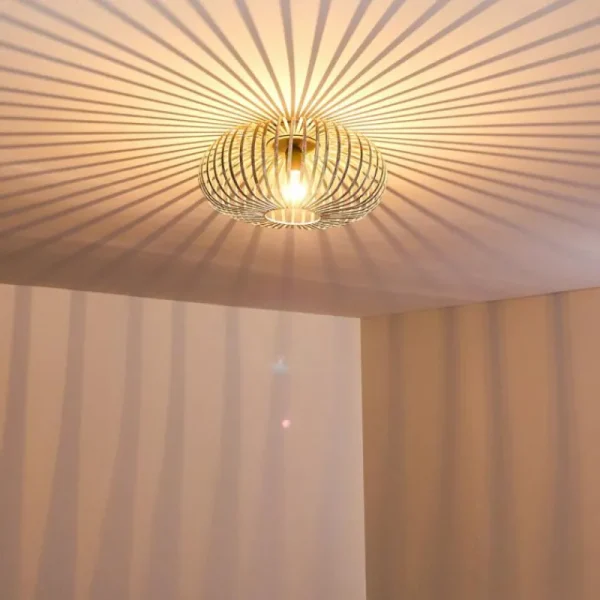 hofstein Plafonnier Oravi Gris, Argenté, 1 lumière* Lampes Modernes