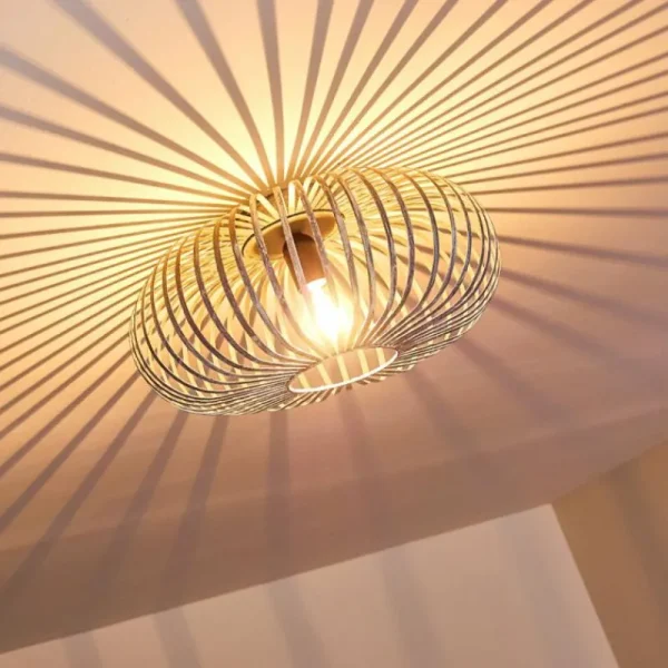 hofstein Plafonnier Oravi Gris, Argenté, 1 lumière* Lampes Modernes