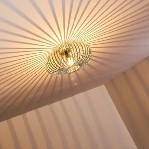 hofstein Plafonnier Oravi Gris, Argenté, 1 lumière* Lampes Modernes