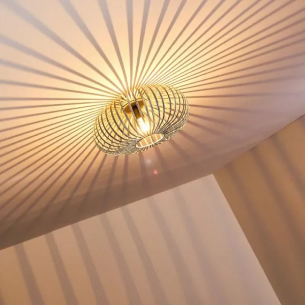 hofstein Plafonnier Oravi Gris, Argenté, 1 lumière* Lampes Modernes
