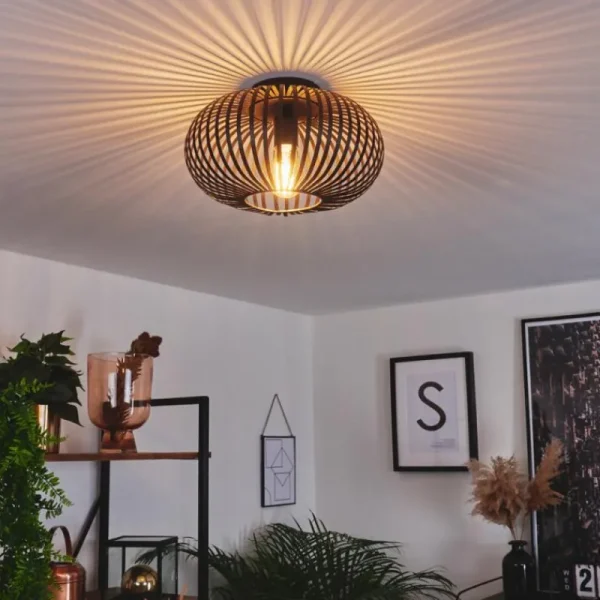 hofstein Plafonnier Oravi Noir, 1 lumière* Lampes Modernes