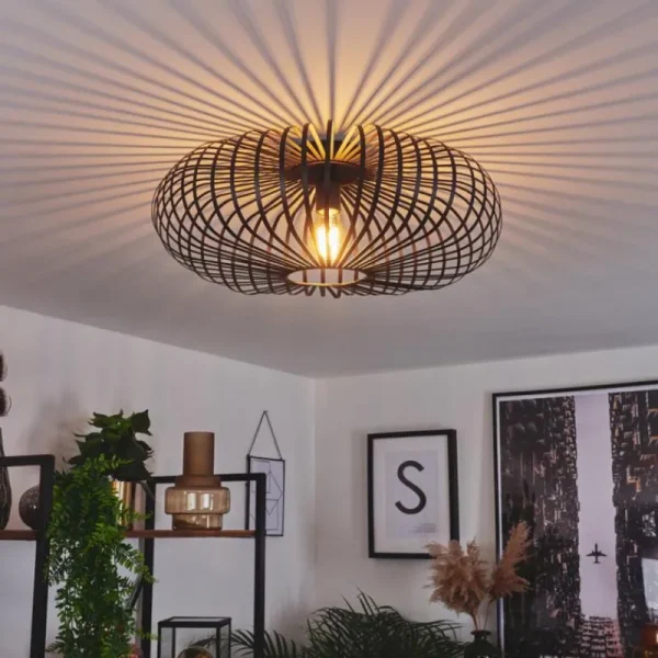 hofstein Plafonnier Oravi Noir, 1 lumière* Lampes Modernes
