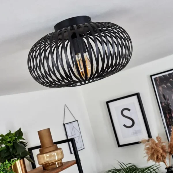 hofstein Plafonnier Oravi Noir, 1 lumière* Lampes Modernes